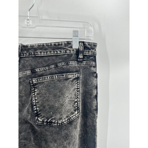 Eileen Fisher Straight Leg Black Velvet Jeans Minimalist Sustainable Sz 10 - Picture 4 of 6